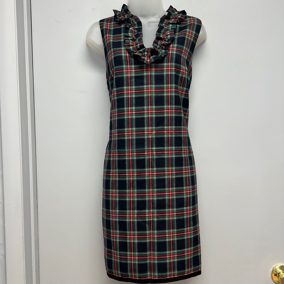 Vineyard Vines Tartan Jumper Dress Size 4 - Picture 1 of 7